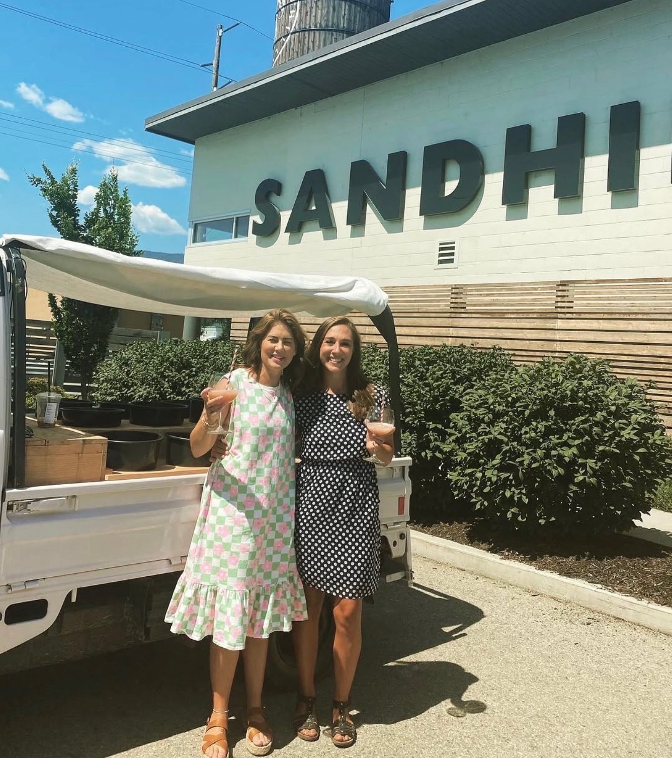 Jillian and Sarah at Sandhill Winery
